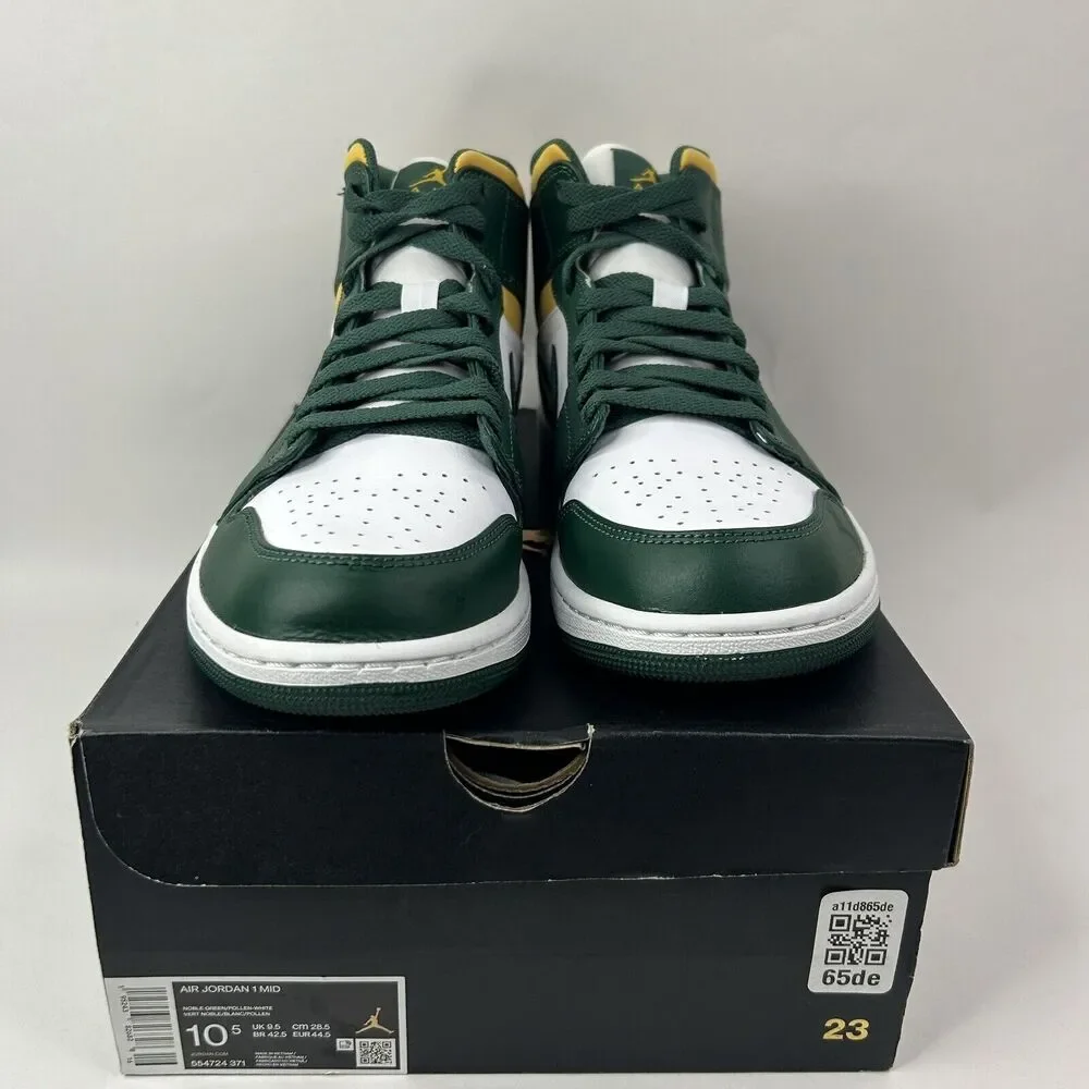 Nike Shoes Air Jordan 1 Mid Retro “Sonics/Noble Green Pollen” 2024